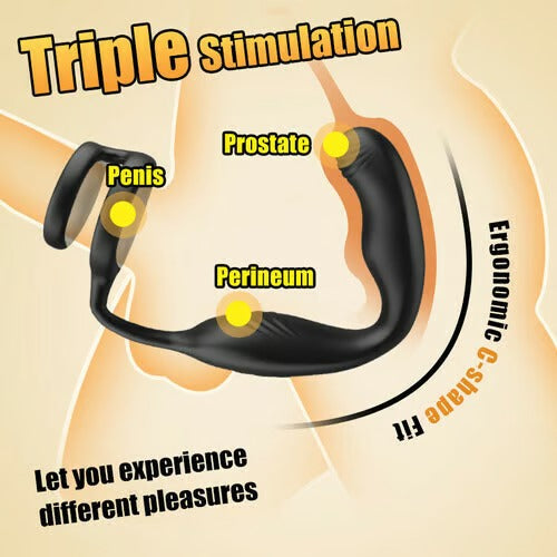 Acmejoy Leonard-360° Rotating Vibrating Wearable Prostate Massager Anal Toys - Tophatter Daily Deals