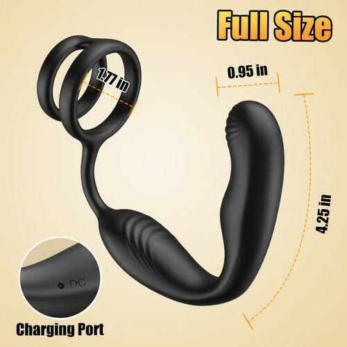 Acmejoy Leonard-360° Rotating Vibrating Wearable Prostate Massager Anal Toys - Tophatter Daily Deals