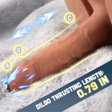 Acmejoy - Thrusting Vibrating Dildo Realistic Butt 10.12lbs Brown Masturbators - Tophatter Daily Deals