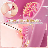 Acmejoy - 7 Vibrating & Rotation Nipple Toys with Replaceable Message Head Vibrators - Tophatter Daily Deals