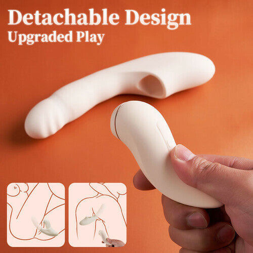 Acmejoy - 4 IN 1 APP Control Thrusting Sucking Heating G-spot Vibrators Detachable Stimulator Vibrators - Tophatter Daily Deals