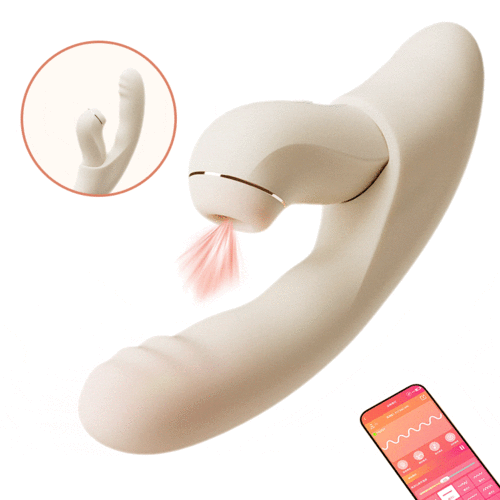Acmejoy - 4 IN 1 APP Control Thrusting Sucking Heating G-spot Vibrators Detachable Stimulator White Vibrators - Tophatter Daily Deals