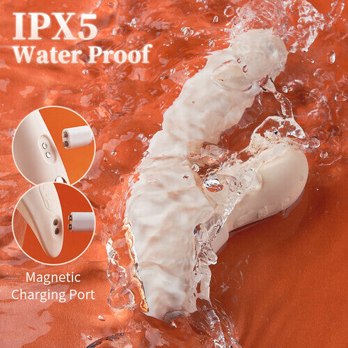 Acmejoy - 4 IN 1 APP Control Thrusting Sucking Heating G-spot Vibrators Detachable Stimulator Vibrators - Tophatter Daily Deals