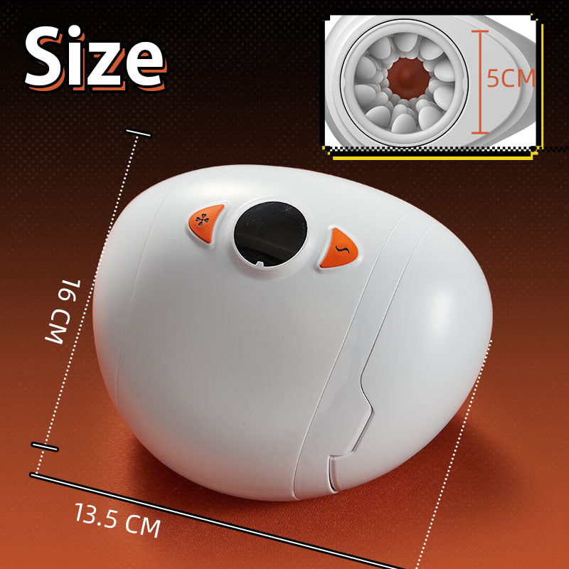 Acmejoy - Electric Male Masturbator with Rotating Piston, Glans Vibration & Testicle Massage Masturbation Cup - Tophatter Daily Deals