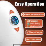 Acmejoy - Electric Male Masturbator with Rotating Piston, Glans Vibration & Testicle Massage Masturbation Cup - Tophatter Daily Deals