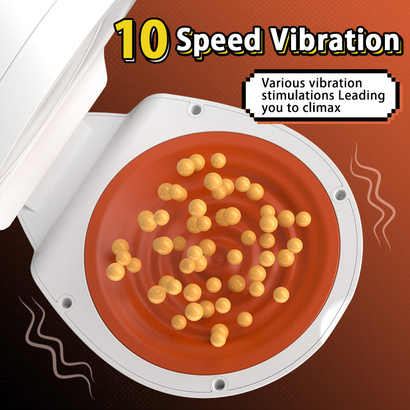 Acmejoy - Electric Male Masturbator with Rotating Piston, Glans Vibration & Testicle Massage Masturbation Cup - Tophatter Daily Deals