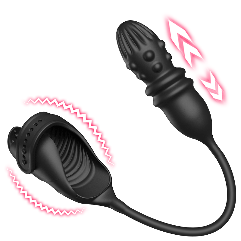 Acmejoy – Thrusting & Vibrating Glans Trainer for Intense Penis and Anal Stimulation Anal Toys - Tophatter Daily Deals