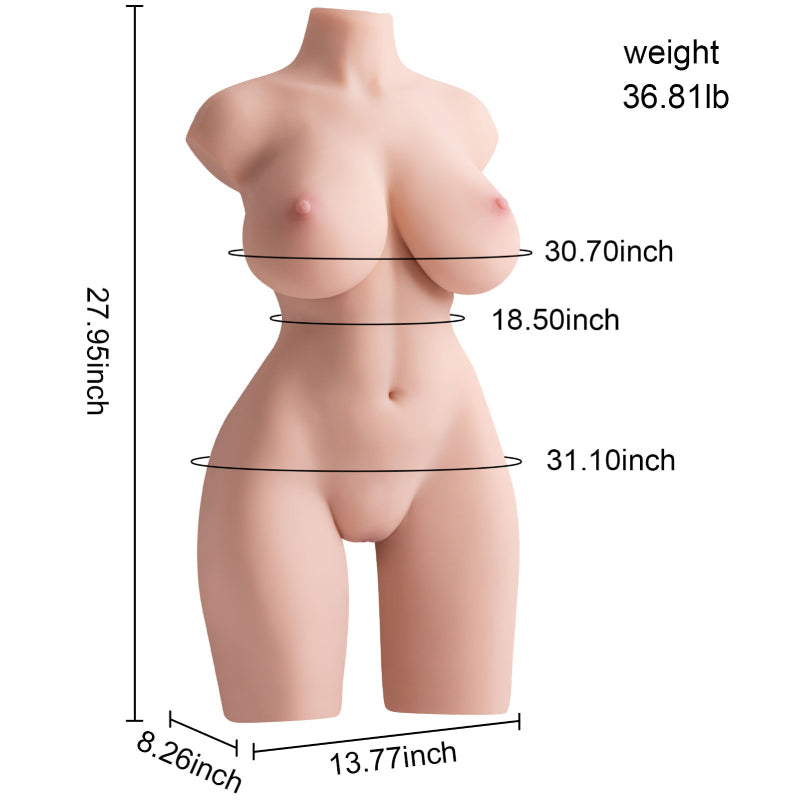 【Large Torso With Electric Function】16.7kg/36.81lb Real-Person Interactive Experience Masturbators - Tophatter Daily Deals
