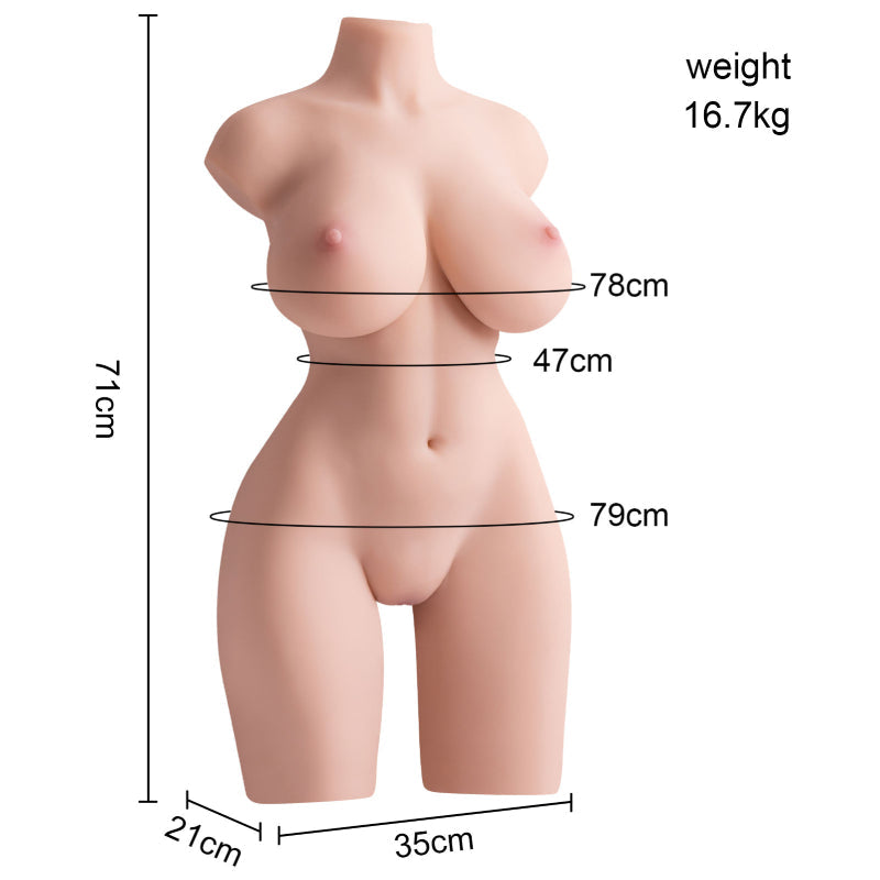 【Large Torso With Electric Function】16.7kg/36.81lb Real-Person Interactive Experience Masturbators - Tophatter Daily Deals
