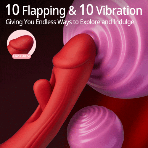 Acmejoy- Rose Rotation Tongue Licking Flapping Vibrator Vibrators - Tophatter Daily Deals