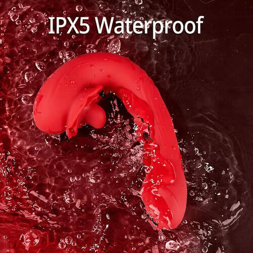 Acmejoy- Rose Rotation Tongue Licking Flapping Vibrator Vibrators - Tophatter Daily Deals