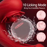 Acmejoy- Rose Rotation Tongue Licking Flapping Vibrator Vibrators - Tophatter Daily Deals