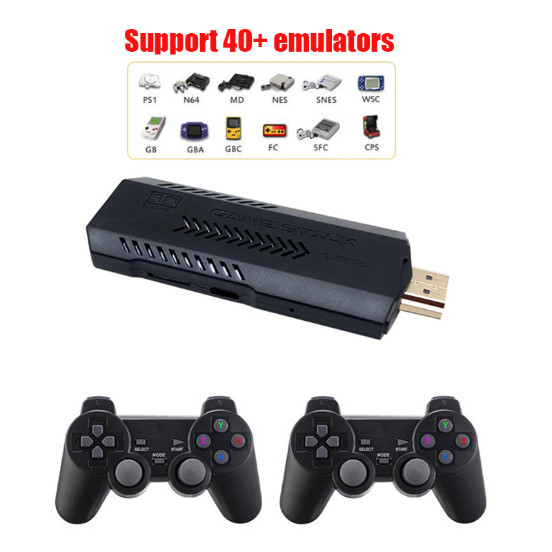 Retro 4K HDMI Game Stick – 30K+ Games with 2 Wireless Controllers Video Games & Consoles - Tophatter Daily Deals