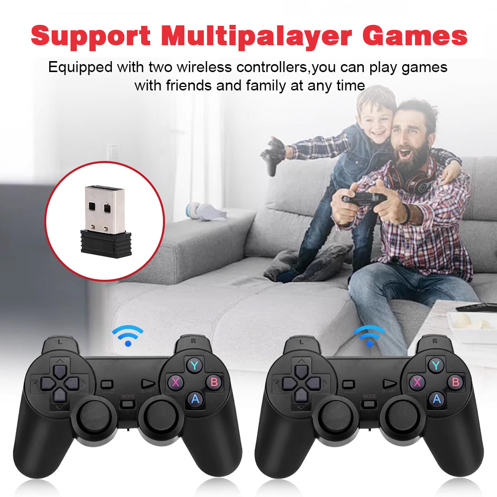 Retro 4K HDMI Game Stick – 30K+ Games with 2 Wireless Controllers Video Games & Consoles - Tophatter Daily Deals