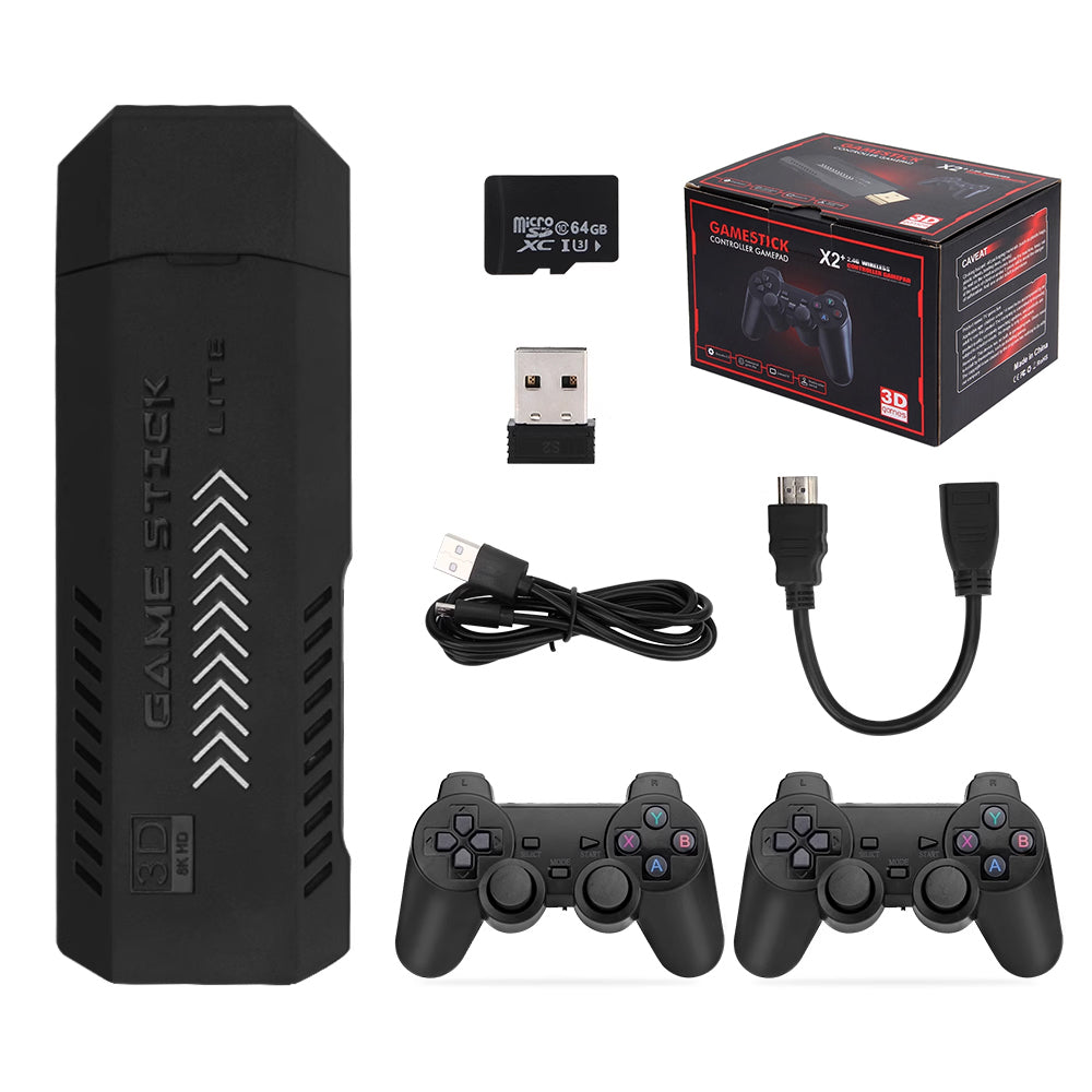 Retro 4K HDMI Game Stick – 30K+ Games with 2 Wireless Controllers Video Games & Consoles - Tophatter Daily Deals