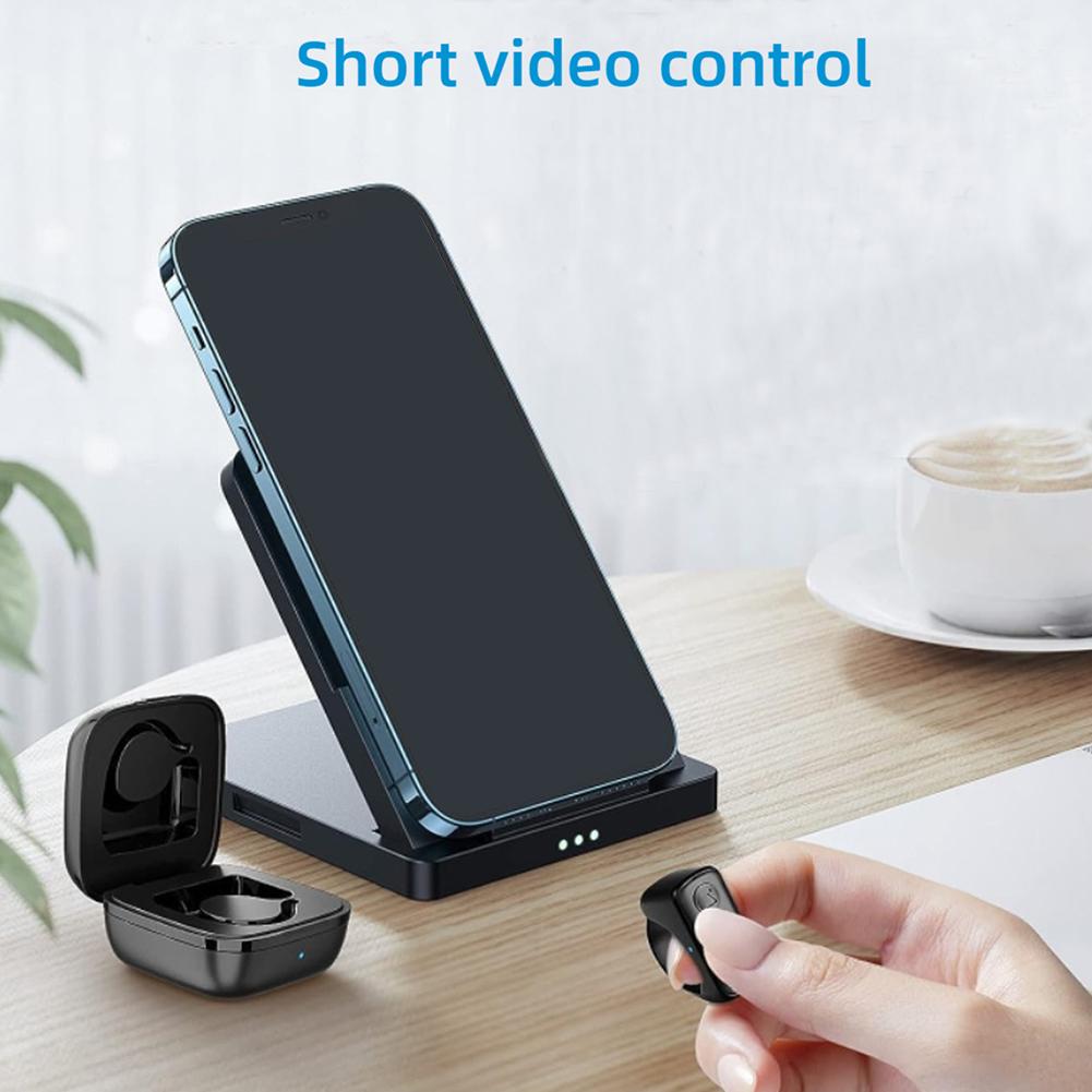 Bluetooth Page Turner & TikTok Scrolling Ring – Hands-Free Remote for Kindle, iPhone, Android – E-Reader Accessory, Selfie Shutter, Volume & Video Control Computer Accessories - Tophatter Daily Deals