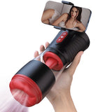Acmejoy - 【Partner Play】LickMe Phone Holder 4 Suction 7 Tongue-Licking Voice Function Male Stroker Masturbator Masturbation Cup - Tophatter Daily Deals