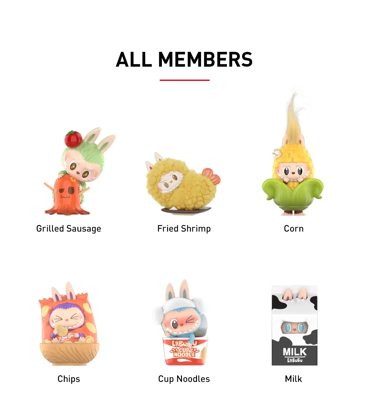 Genuine Pop Mart The Monsters Labubu Wacky Mart Series Blind Box Figure Food - Tophatter Daily Deals