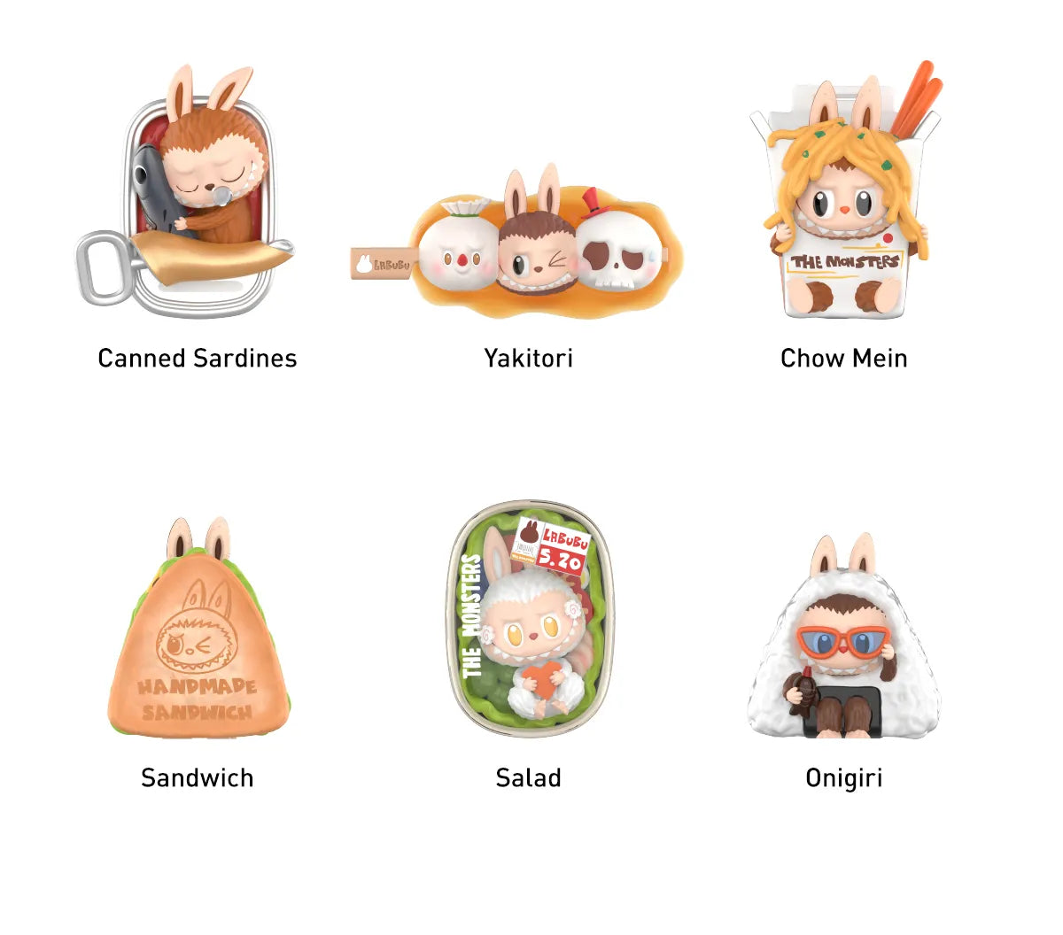 Genuine Pop Mart The Monsters Labubu Wacky Mart Series Blind Box Figure Food - Tophatter Daily Deals