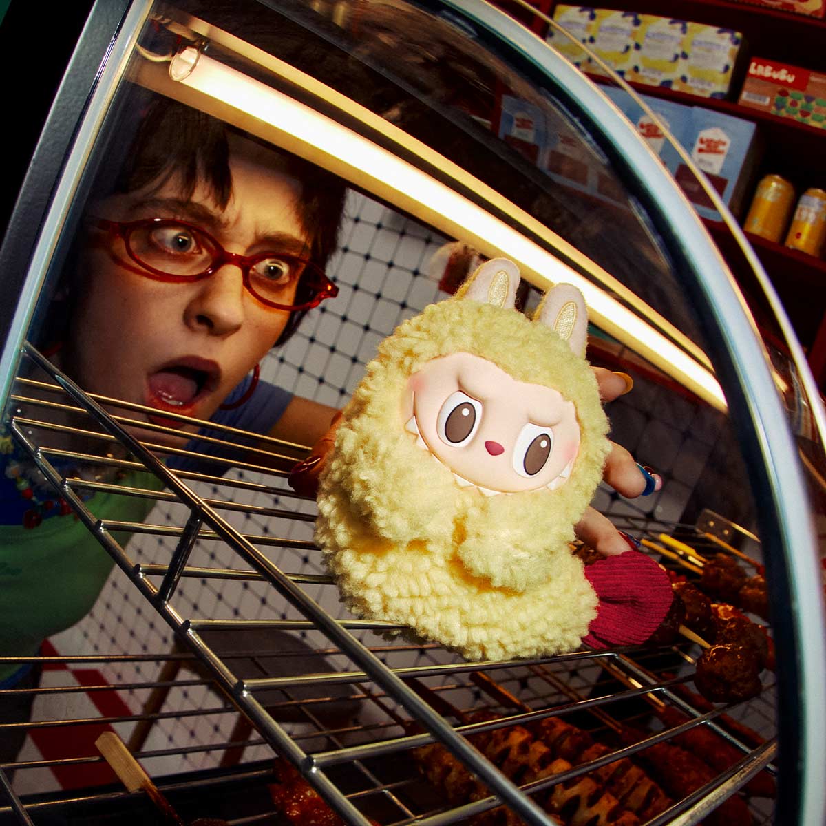 Genuine Pop Mart THE MONSTERS Labubu Wacky Mart Series - Earphone Case Food - Tophatter Daily Deals