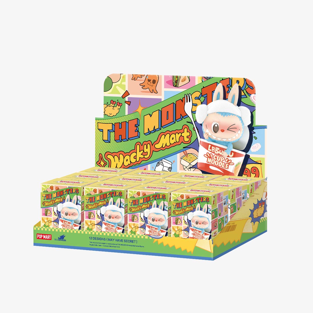 Genuine Pop Mart The Monsters Labubu Wacky Mart Series Blind Box Figure Full Set of 12 Boxes Food - Tophatter Daily Deals