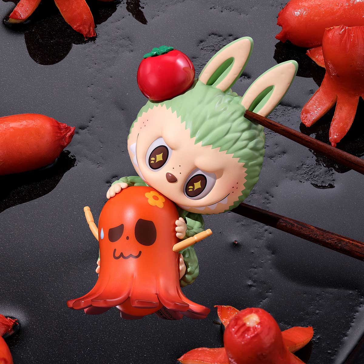 Genuine Pop Mart The Monsters Labubu Wacky Mart Series Blind Box Figure Food - Tophatter Daily Deals