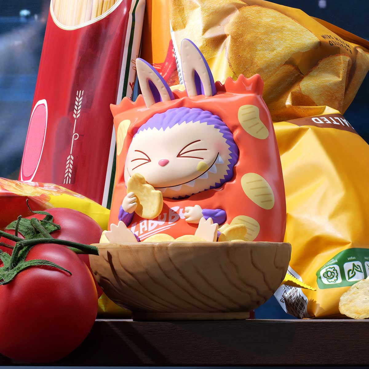 Genuine Pop Mart The Monsters Labubu Wacky Mart Series Blind Box Figure Food - Tophatter Daily Deals