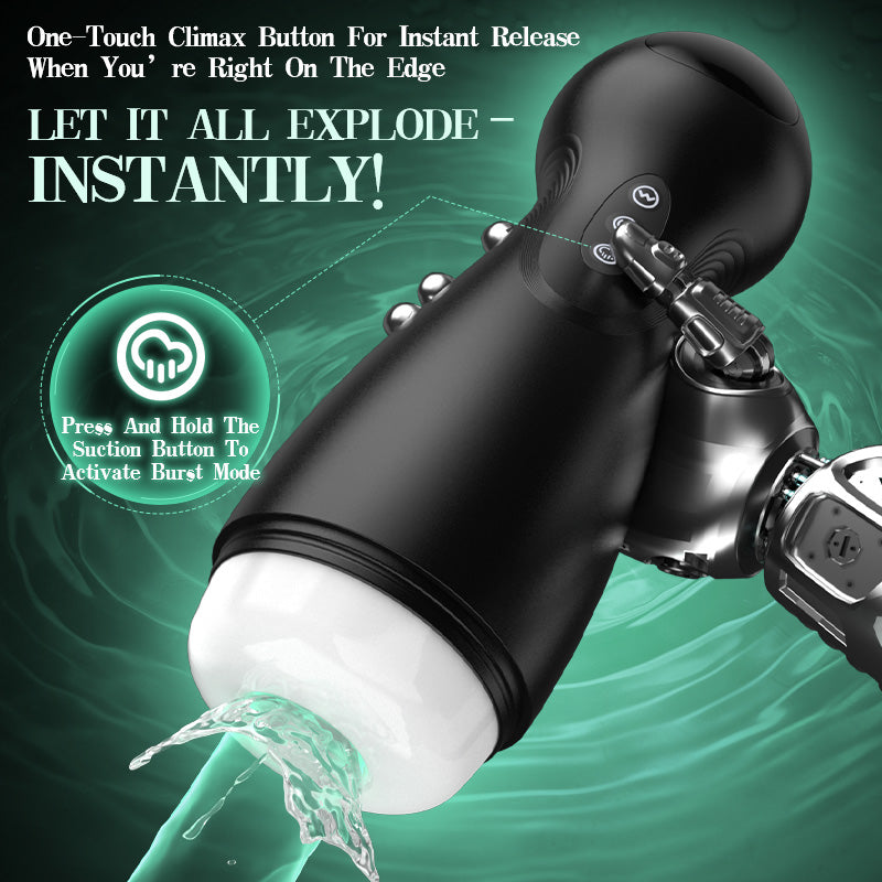 SolaceX - Intense Suction & Vibration Pleasure Male Stroker Masturbator Masturbation Cup - Tophatter Daily Deals