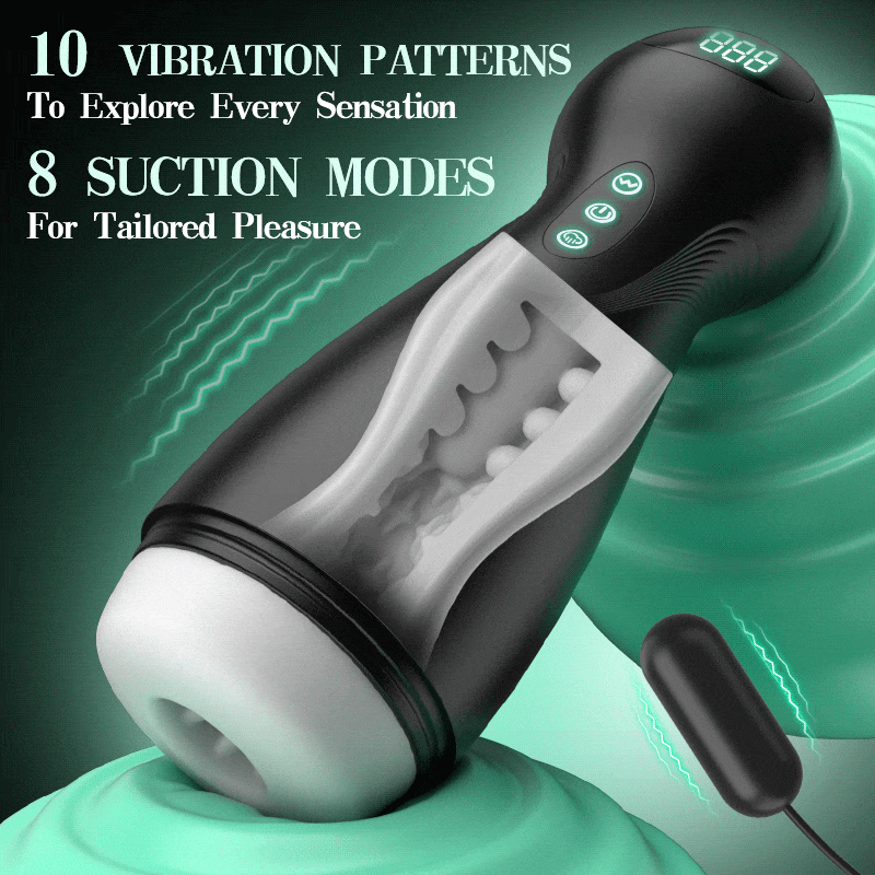 SolaceX - Intense Suction & Vibration Pleasure Male Stroker Masturbator Masturbation Cup - Tophatter Daily Deals