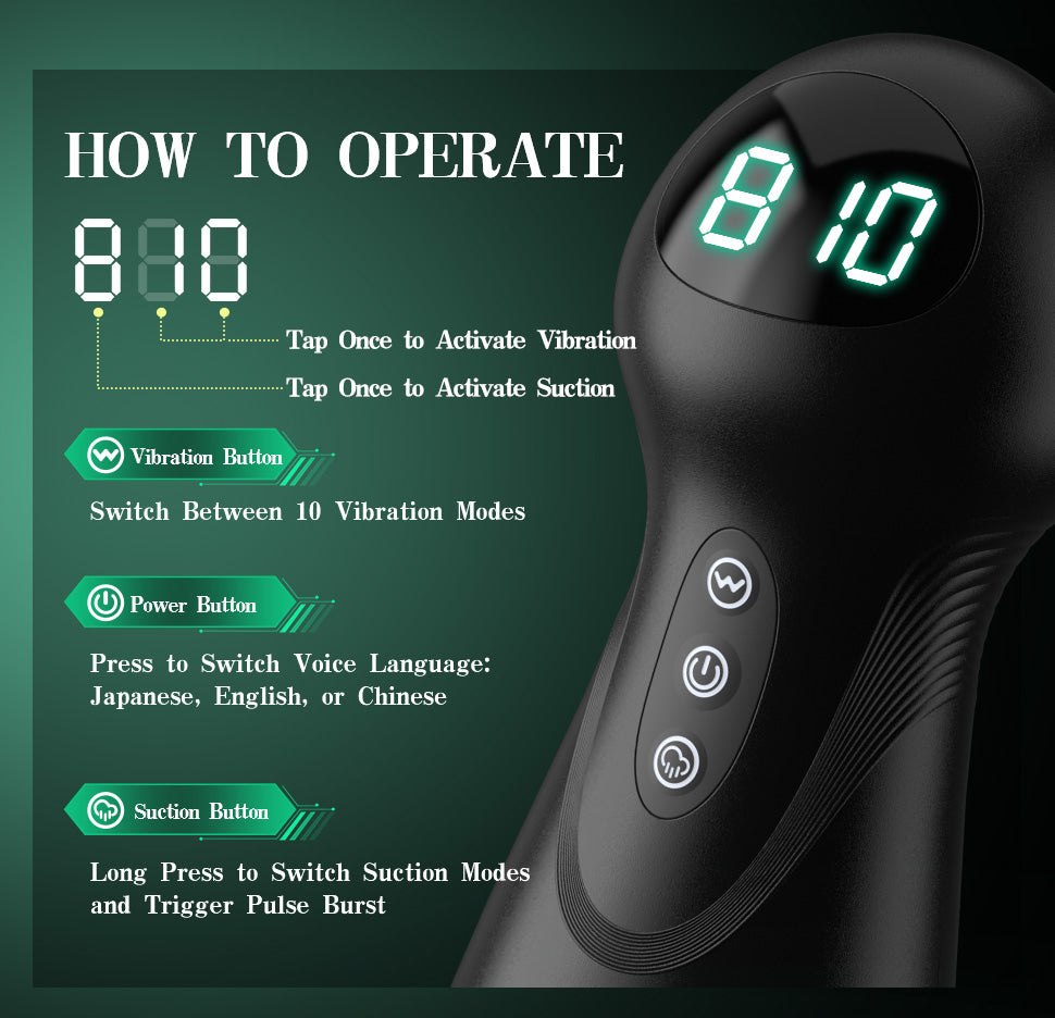 SolaceX - Intense Suction & Vibration Pleasure Male Stroker Masturbator Masturbation Cup - Tophatter Daily Deals