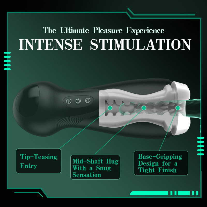 SolaceX - Intense Suction & Vibration Pleasure Male Stroker Masturbator Masturbation Cup - Tophatter Daily Deals