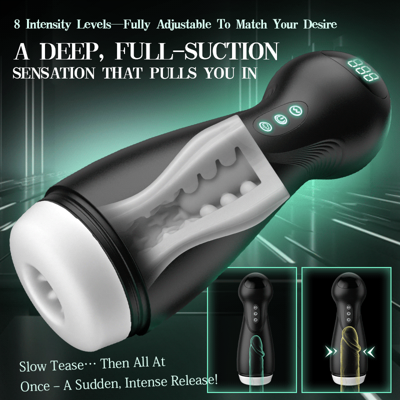 SolaceX - Intense Suction & Vibration Pleasure Male Stroker Masturbator Masturbation Cup - Tophatter Daily Deals
