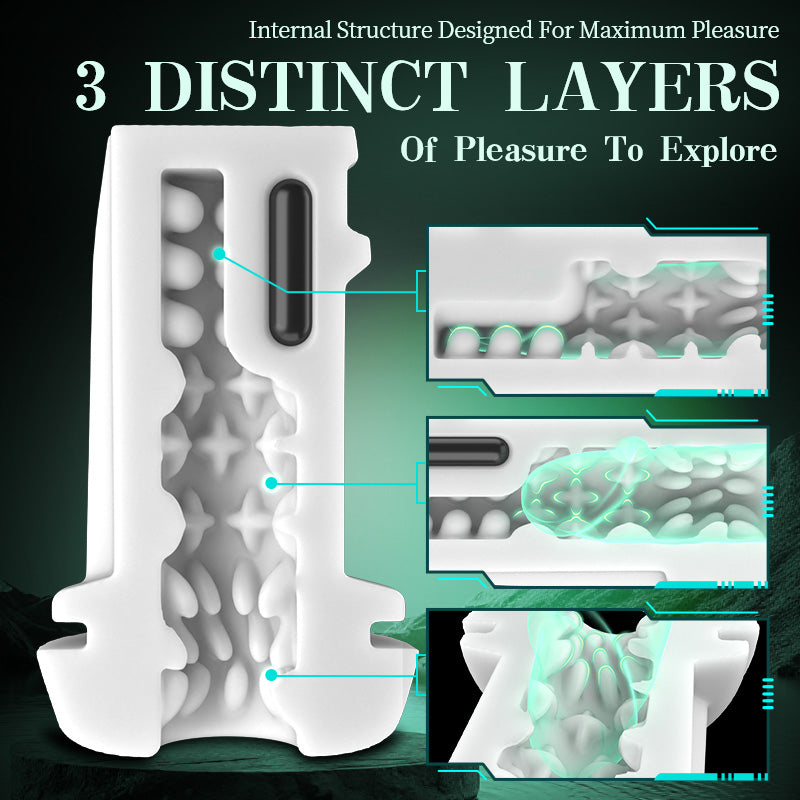 SolaceX - Intense Suction & Vibration Pleasure Male Stroker Masturbator Masturbation Cup - Tophatter Daily Deals