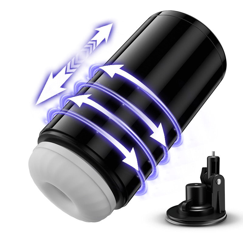 【7 Tage! Kostenlose Lieferung】Lightspeed - 4 in 1 Masturbator Cup 7 Thrutings & 7 Rotatings Suction Cup Mount Magnetic Inner Liner Masturbation Cup - Tophatter Daily Deals