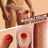 Nolan - Strap-on Dildo Silicone Wearable Hollow Dildos Panties With 7.48'' Realistic Penis Dildos - Tophatter Daily Deals