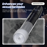 BathFun - Professional Penis Pump Powerful Vacuum Fully Waterproof Intelligent Training Function Penis Pumps - Tophatter Daily Deals