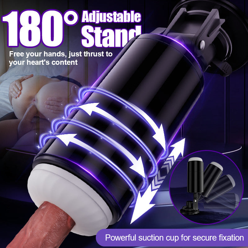 【7 Tage! Kostenlose Lieferung】Lightspeed - 4 in 1 Masturbator Cup 7 Thrutings & 7 Rotatings Suction Cup Mount Magnetic Inner Liner Masturbation Cup - Tophatter Daily Deals