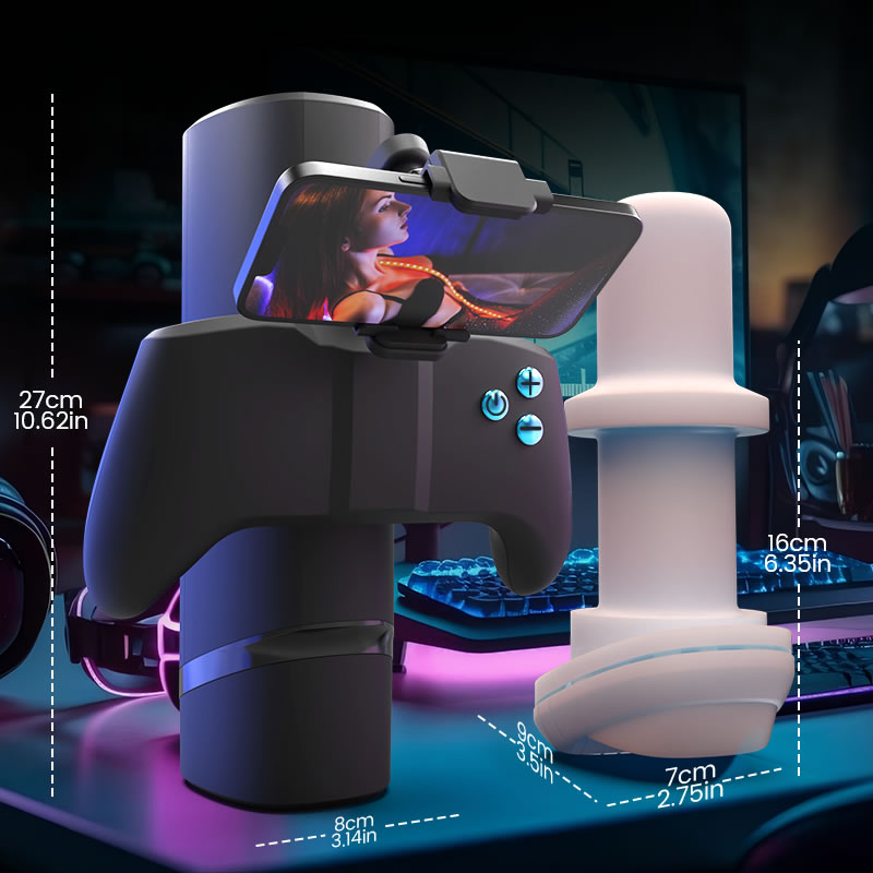 Turbo - Thrust 10-Mode Stroker – Interactive Gamepad Design with Adjustable Phone Stand Masturbation Cup - Tophatter Daily Deals