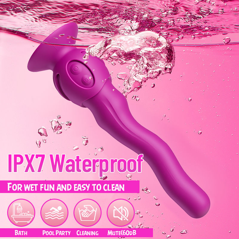 New Wriggling Technology Vibrator With Detachable Suction Cup Vibrators - Tophatter Daily Deals