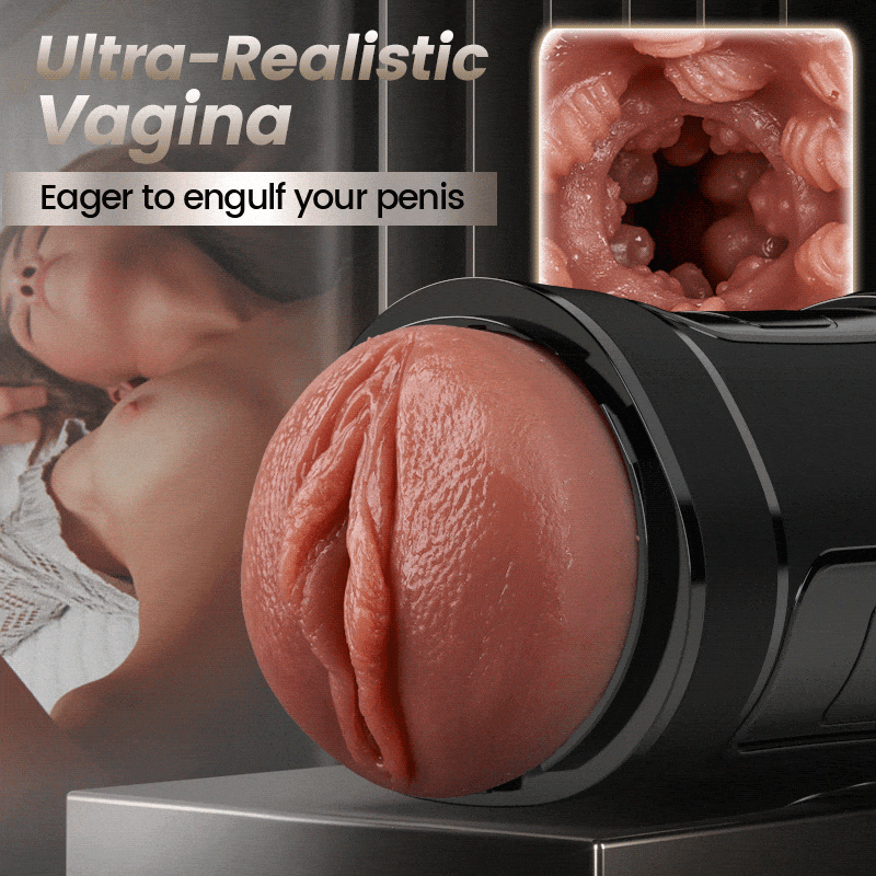 Challenger - 10 Vibrations, 5 Suctions, Ultra-Realistic Vagina, Simulated Masturbator - Tophatter Daily Deals