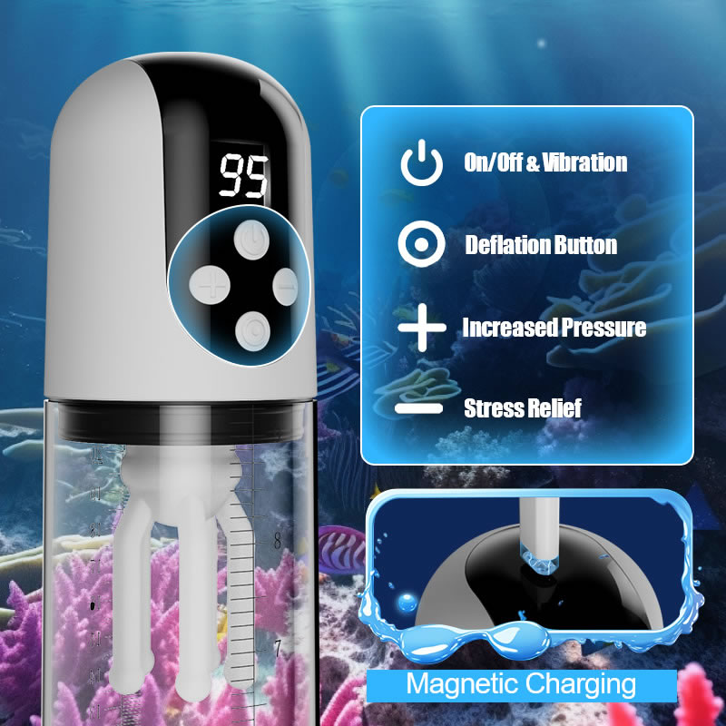 Wave - 5 Suction Modes 9 Vibration Modes Vacuum Suction Glans Massager Penis Pump Penis Pumps - Tophatter Daily Deals