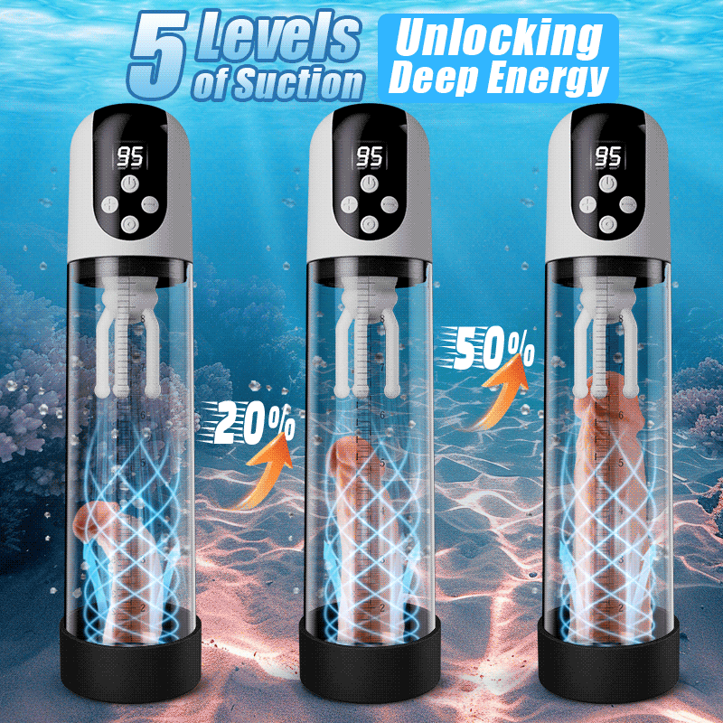 Wave - 5 Suction Modes 9 Vibration Modes Vacuum Suction Glans Massager Penis Pump Penis Pumps - Tophatter Daily Deals