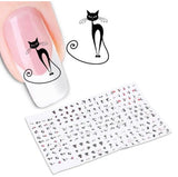 1 Sheet Cat Nail Art Sticker 1 0 - Tophatter Daily Deals