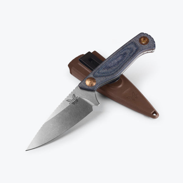 Benchmade Dacian - Blue Denim Micarta - Spear Point CPM-Magnacut Blade - 203 Knives - Tophatter Daily Deals