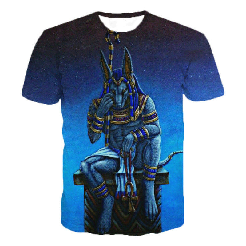 3D digital print short sleeve T-shirt 4color 0 - Tophatter Daily Deals