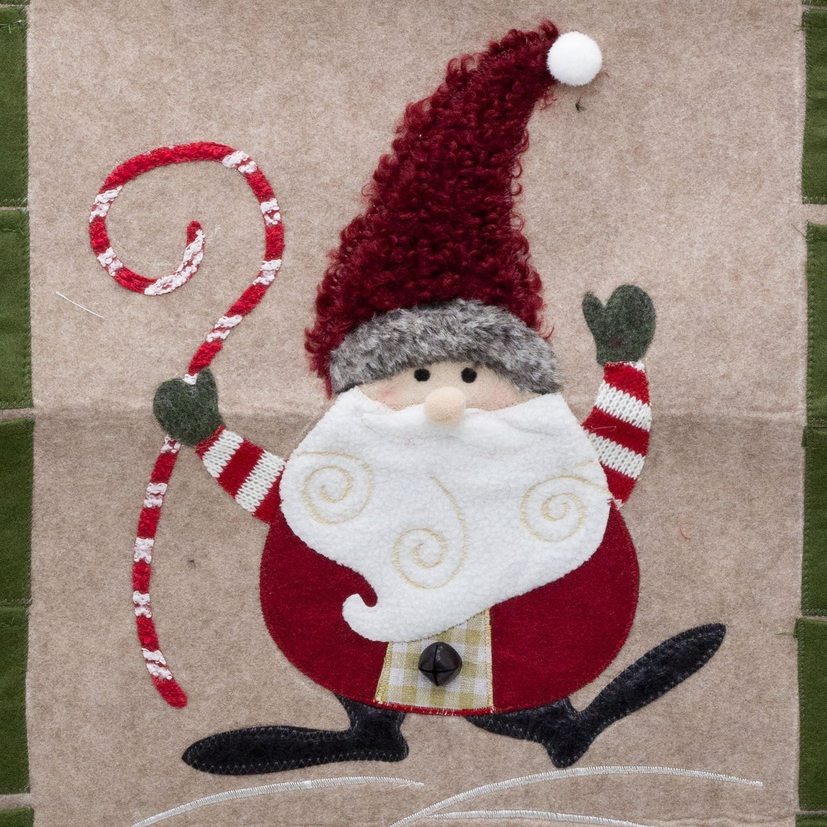 Fabric Santa Christmas Advent Calendar | 24-Pocket Hanging Calendar for Kids Advent Calendar - Tophatter Daily Deals