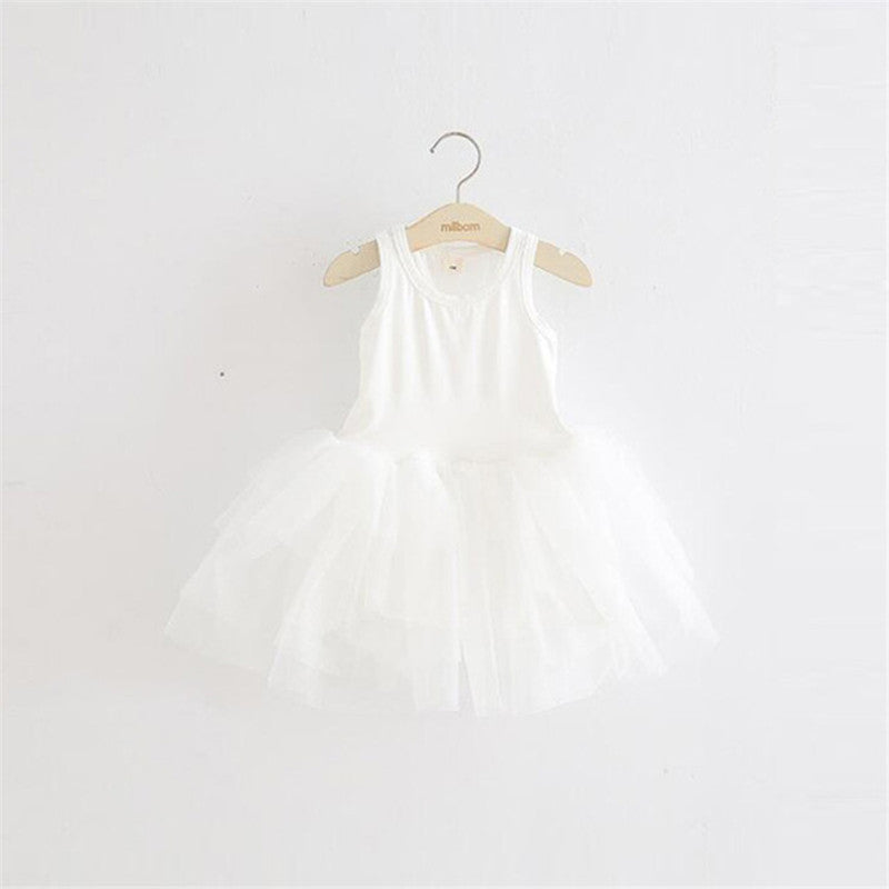Baby Dress for Kids Children Girl Girls Summer Dresses White 0 - Tophatter Daily Deals