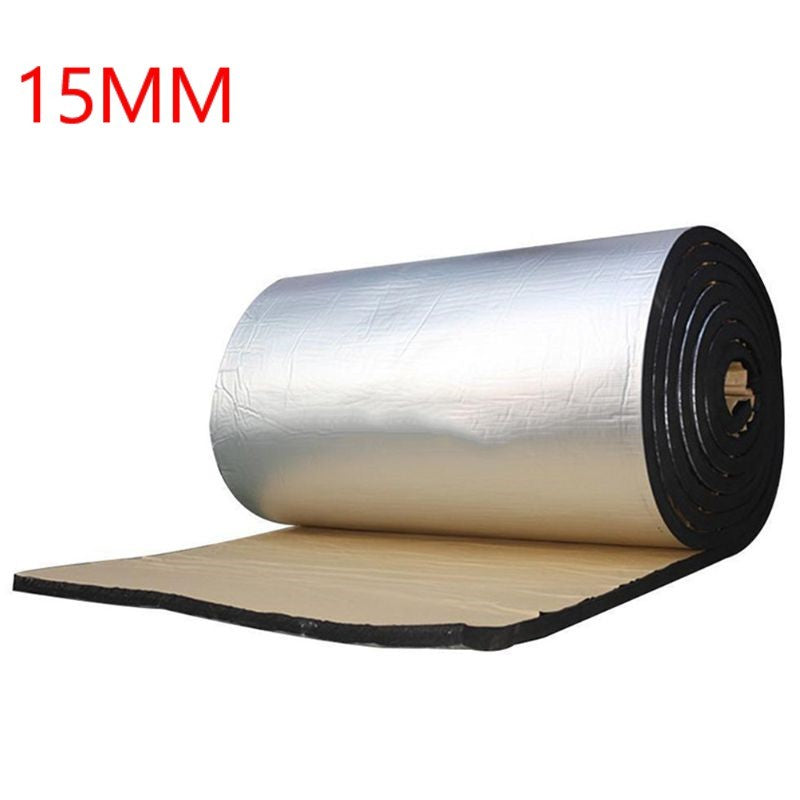 Automotive aluminum foil sound insulation, firewall, heat and sound insulation mat Silver 15MM 0 - Tophatter Daily Deals