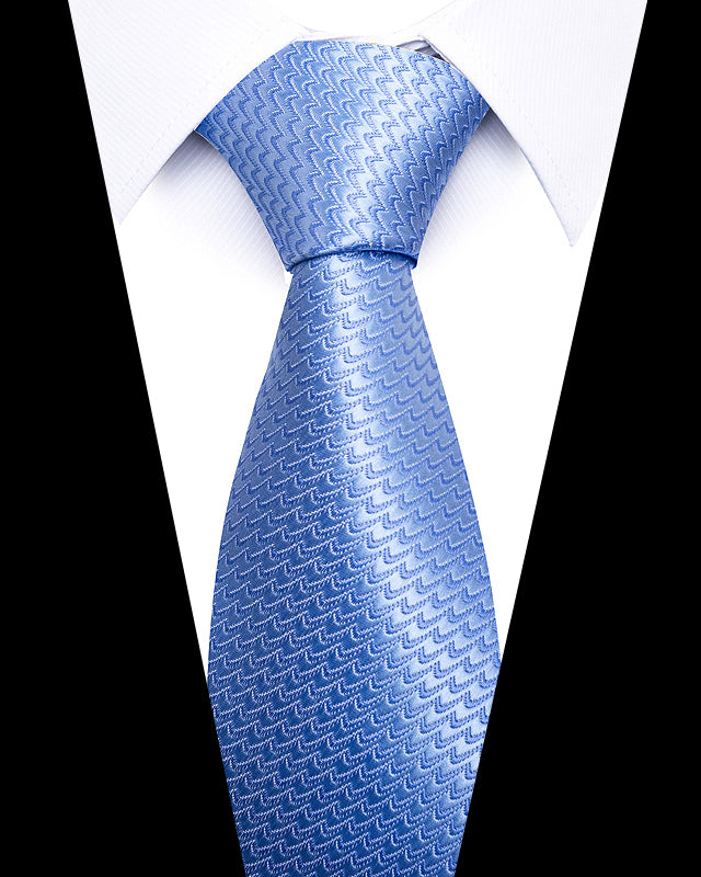 Men's Neckties - Formal Classic Patterned Tie (50 Style Options) Ice Blue Chevron Belts & Ties - Tophatter Daily Deals