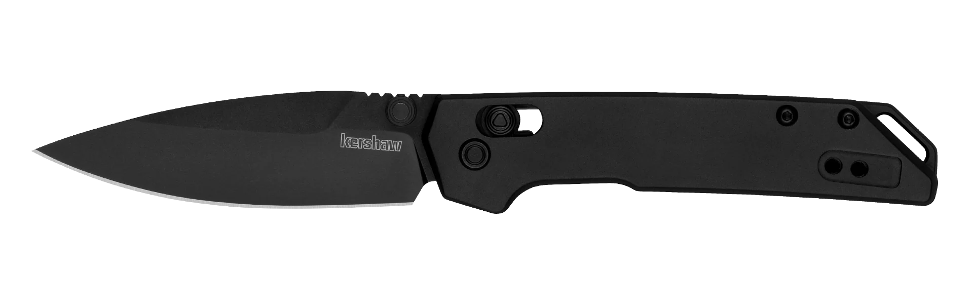 Kershaw Mini Iridium - Black Handle & Blade - DuraLock - KVT Ball Bearings - D2 Steel - 2051BLK Knives - Tophatter Daily Deals